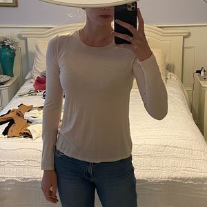 Theory Long Sleeve Cashmere Crew